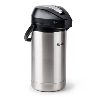 Bunn Airpot - Stainless Steel Liner - 3.0L Capacity Pump Pot - 32130.0000 - Coffee Wholesale USA